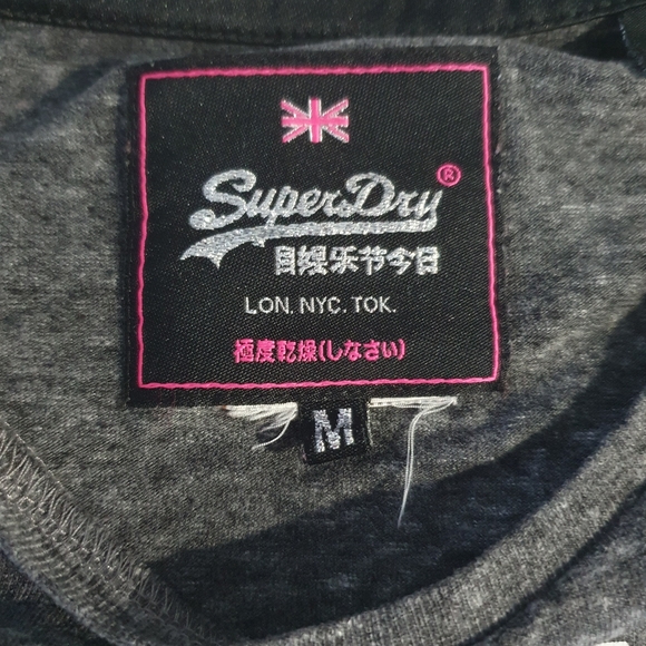 Superdry vintage rainbow logo tshirt size M - grey - Picture 5 of 5